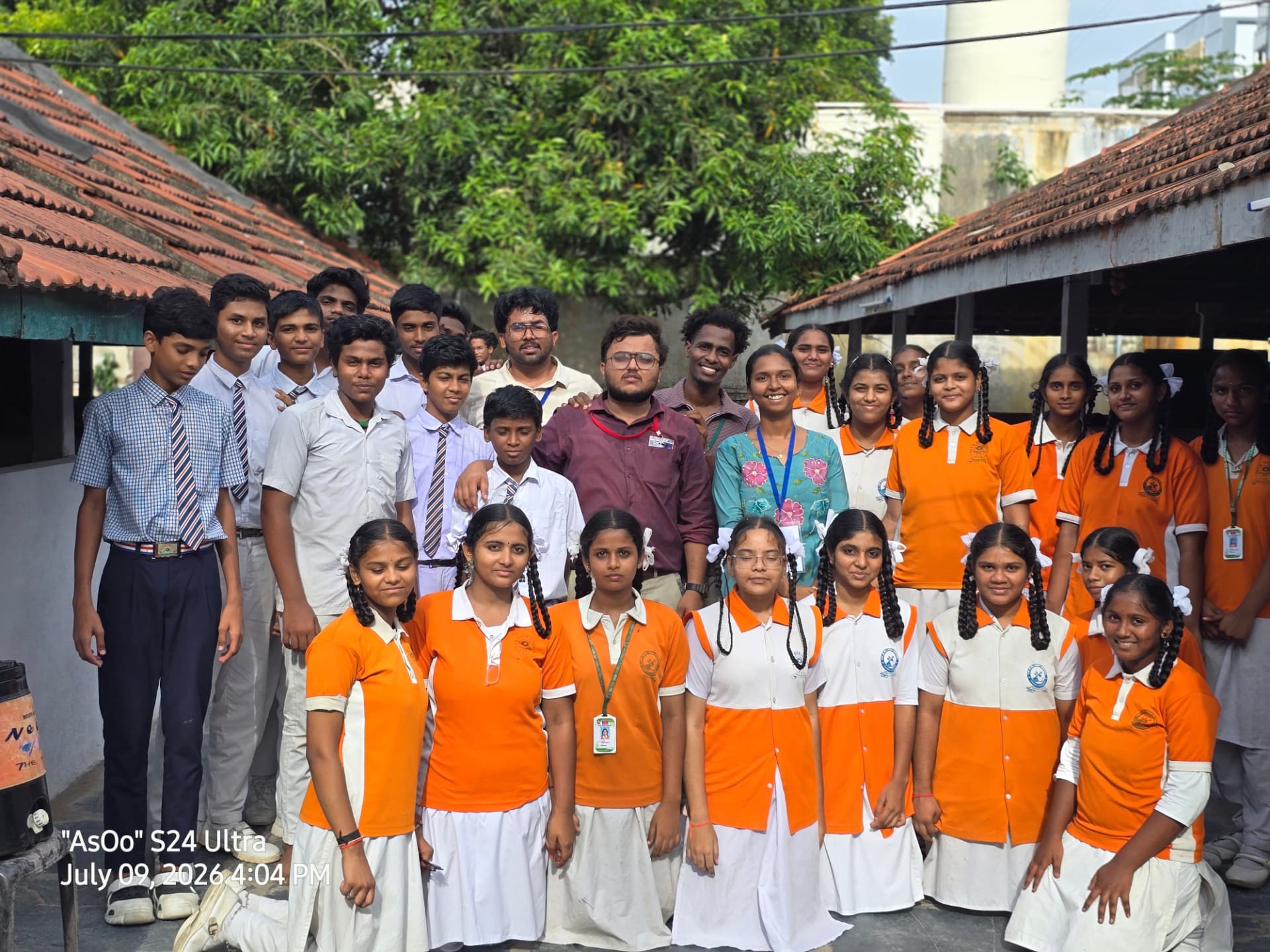 NR EM High School · Workshop with Class X students
